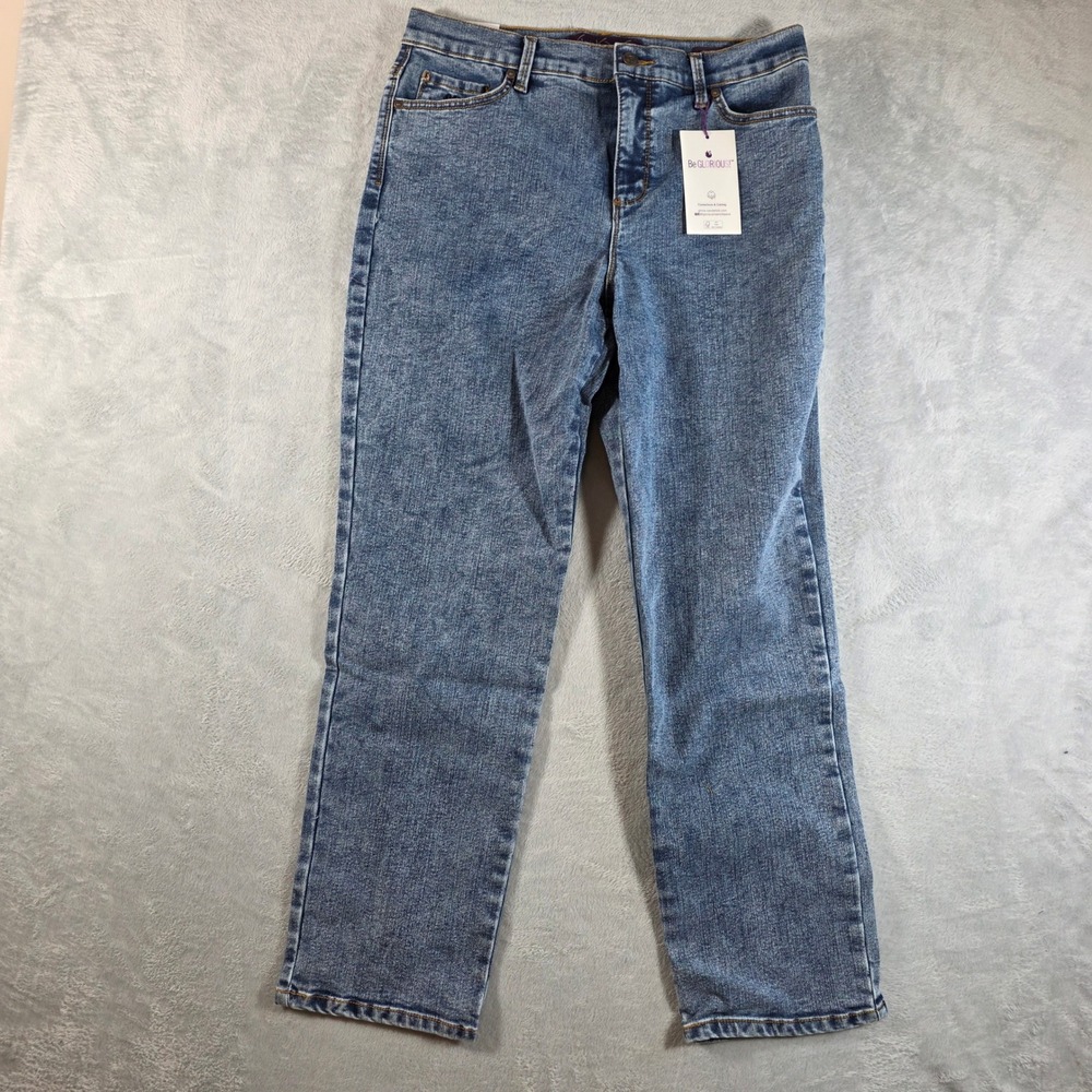 Gloria Vanderbilt Amanda Slimming Jeans Women‎ 12 Short Weeping Wall Blue